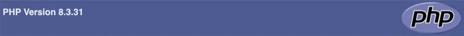 version php 8.3.31